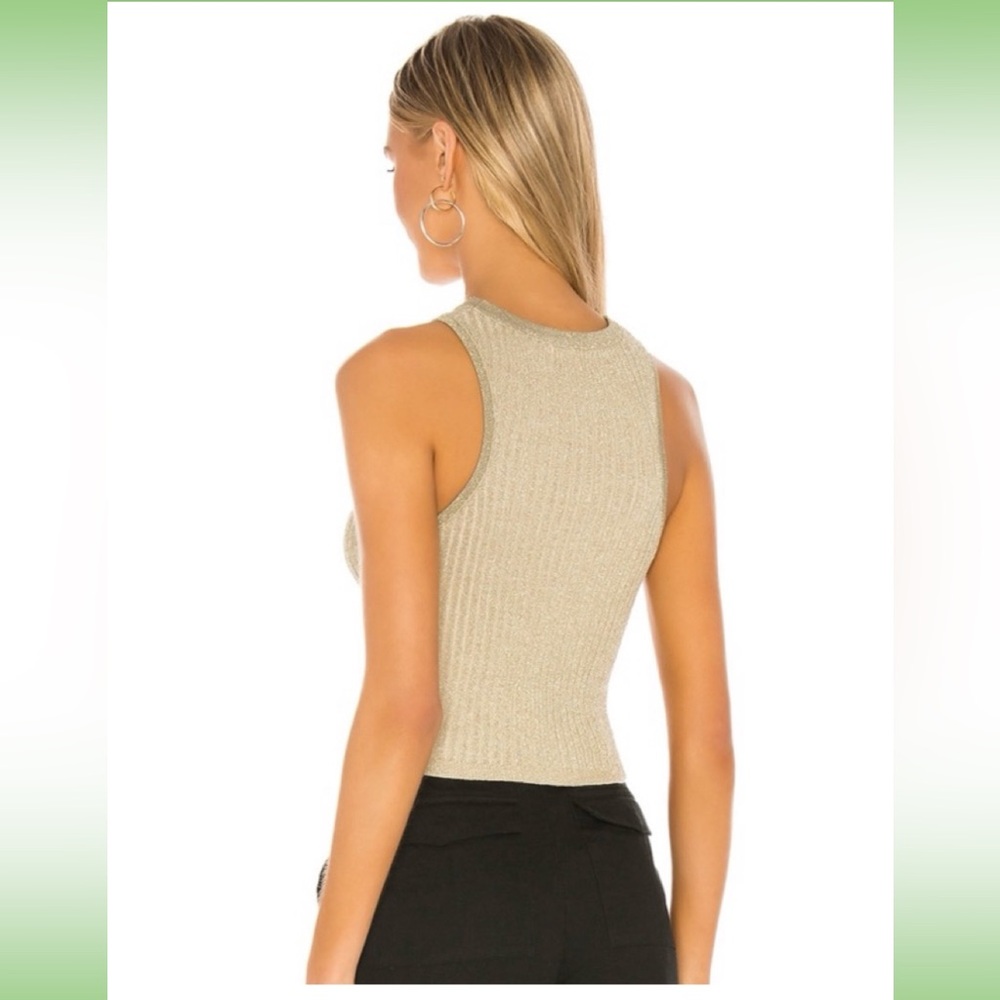 superdown Rib Gold Sweater Tank - Picture 3 of 4